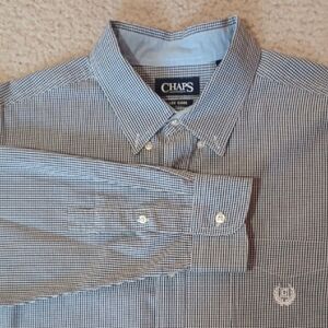 Chaps Easy Care Long Sleeve Button Up Top
